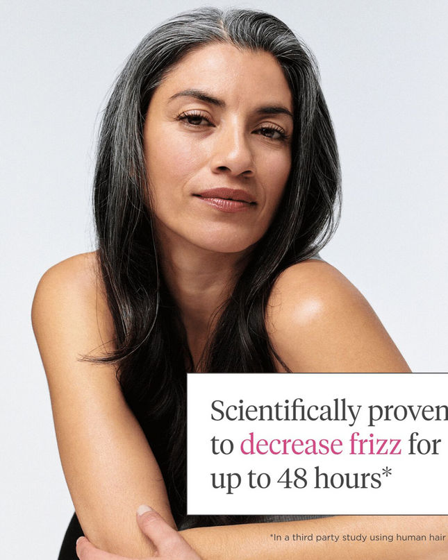 A frizz-fighting leave-in conditioning spray scientifically proven to reduce frizz for up to 48 hours.