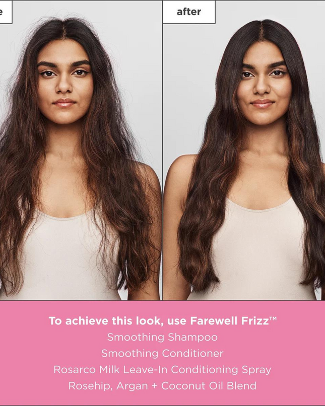 A frizz-fighting, silicone-free conditioner that smooths strands and adds shine to hair.