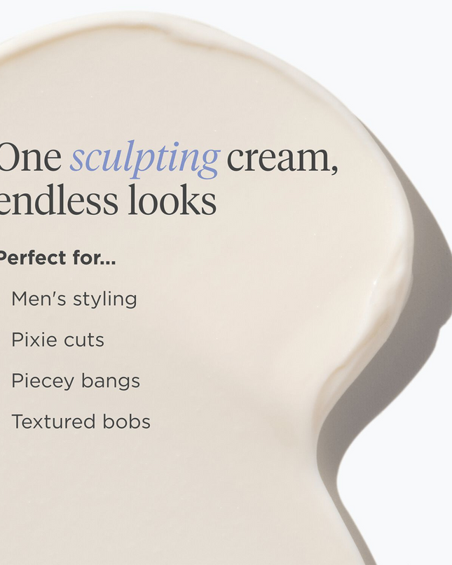 A demi-matte sculpting pomade to provide buildable control, texture, and definition for flexible styling.