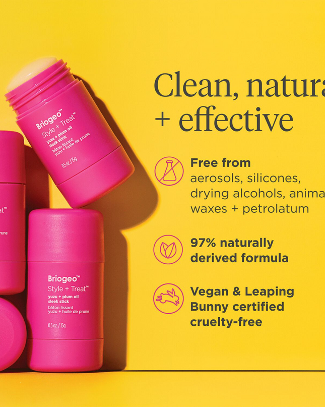 A smooth, glidable styling stick that slicks back hair into the perfect ponytail or pulled-back style for a frizz-free finish.