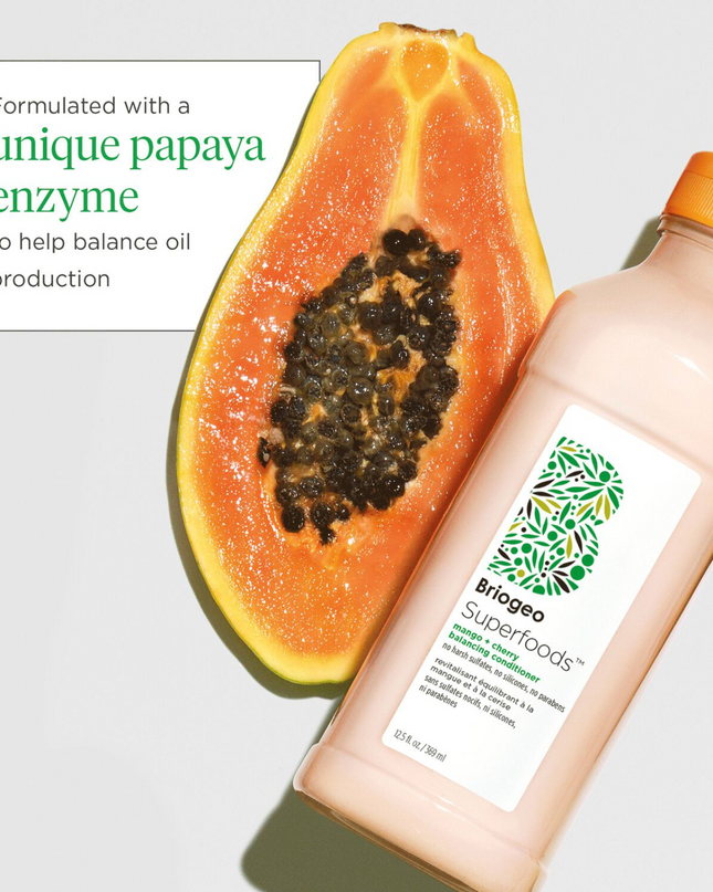 A nutrient-rich, smoothie-inspired conditioner that helps balance oil production.