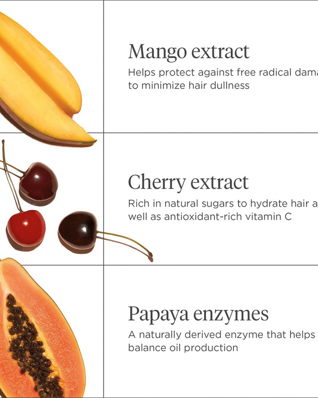 A nutrient-rich, smoothie-inspired conditioner that helps balance oil production.