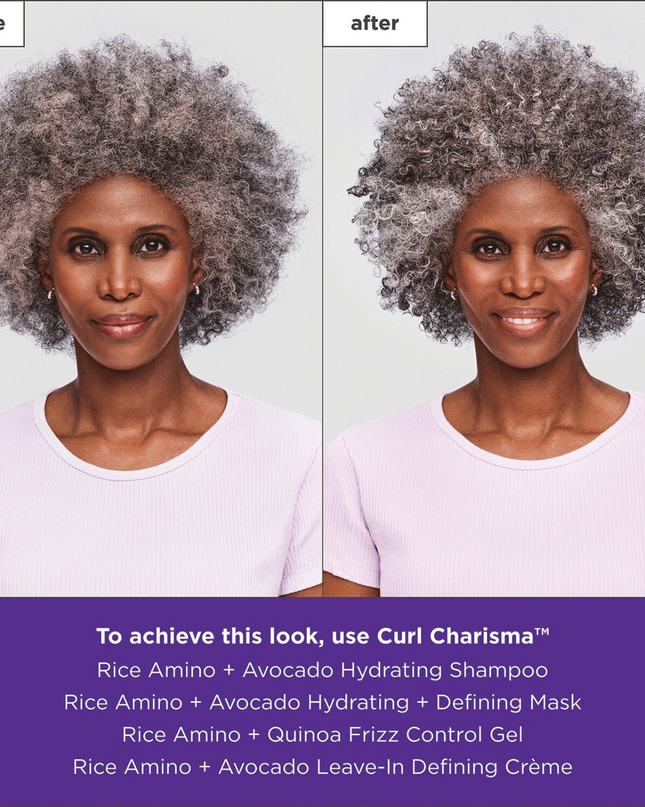 A curl-defining styling cream that provides soft, flexible control for waves and curls while boosting hydration and minimizing frizz.