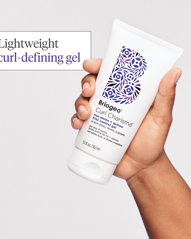 A light-to-medium-hold hair gel that creates definition and minimizes frizz for curls, coils, and waves.