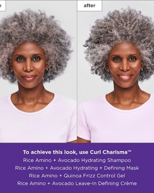 A light-to-medium-hold hair gel that creates definition and minimizes frizz for curls, coils, and waves.