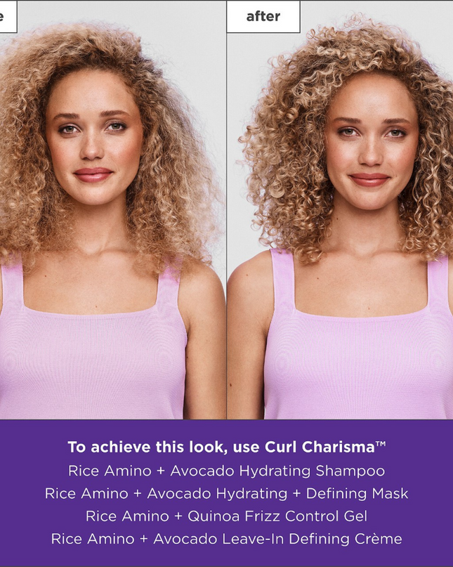 A light-to-medium-hold hair gel that creates definition and minimizes frizz for curls, coils, and waves.