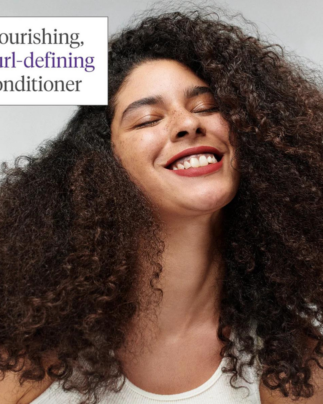 A nourishing conditioner that seals in moisture and minimizes frizz for enhanced definition of curls, coils, and waves.