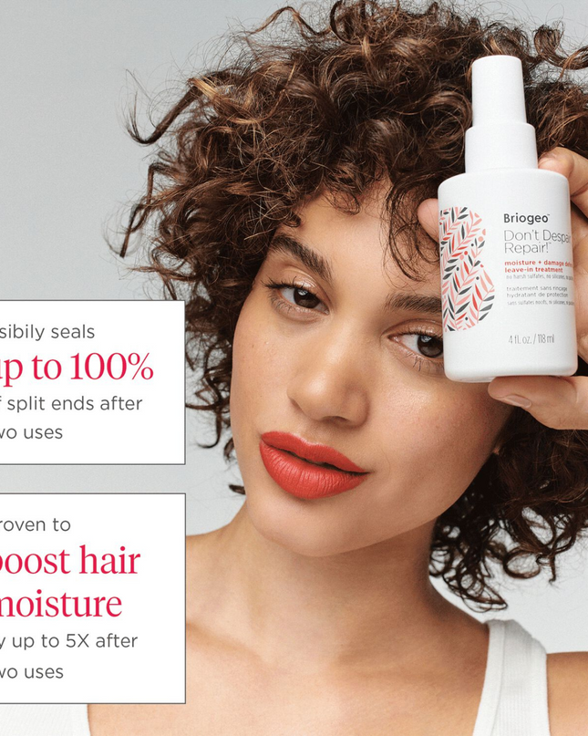 An invisible, leave-in treatment that seals split ends, reverses damage, and prevents future breakage with bioidentical lipids and clinically-proven repair technology.