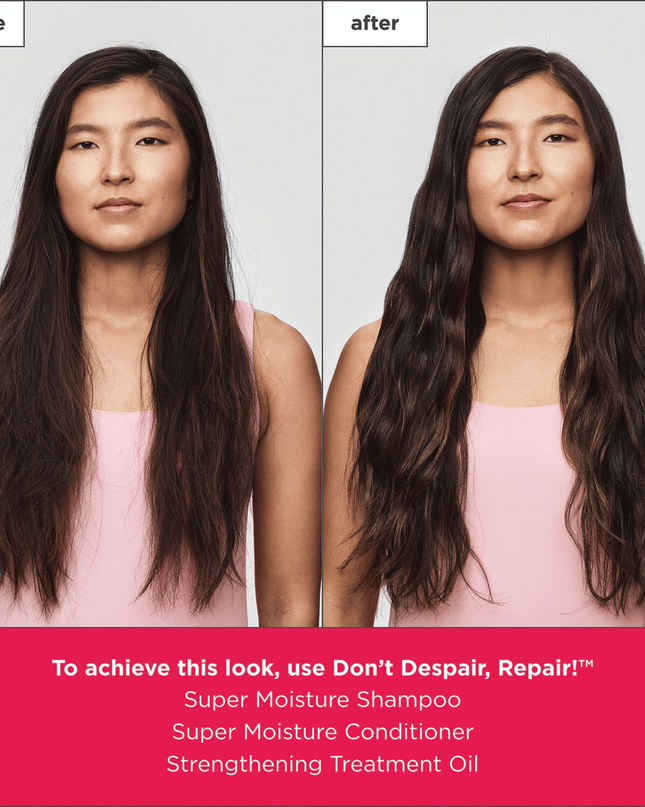 An ultra-hydrating, silicone-free conditioner that brings a surge of intensive moisture to strengthen damaged hair + prevent future breakage.