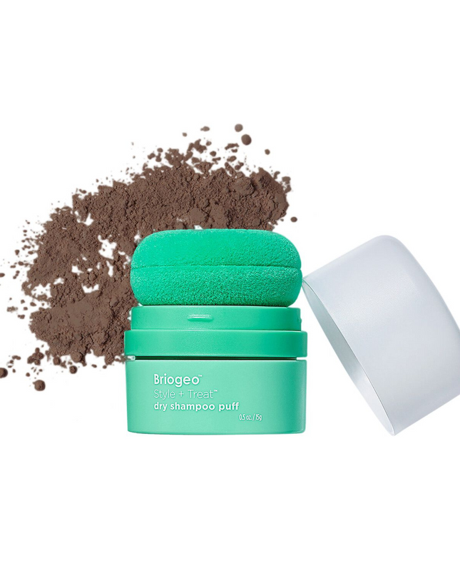 Style + Treat™ Dry Shampoo Puff is a lightweight, aerosol-free powder that absorbs excess oil to refresh hairstyles. This talc-free dry shampoo uses a compact power puff for a convenient, on-the-go root refresh.