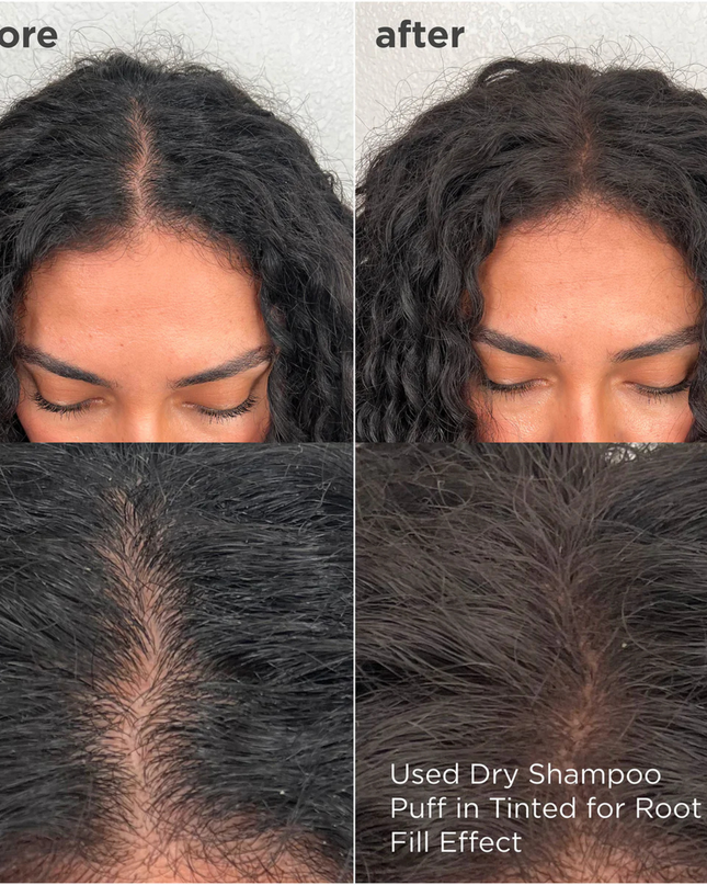 Style + Treat™ Dry Shampoo Puff is a lightweight, aerosol-free powder that absorbs excess oil to refresh hairstyles. This talc-free dry shampoo uses a compact power puff for a convenient, on-the-go root refresh.