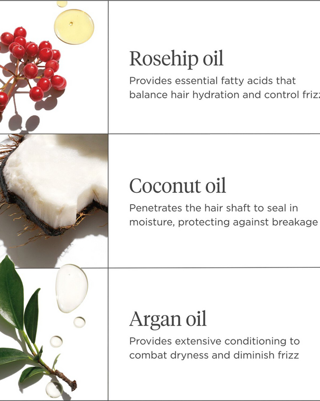 A silicone-free heat protectant cream that minimizes frizz, smooths hair, and protects against heat up to 450°F.