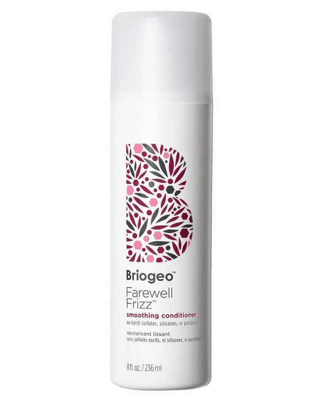 A frizz-fighting, silicone-free conditioner that smooths strands and adds shine to hair.