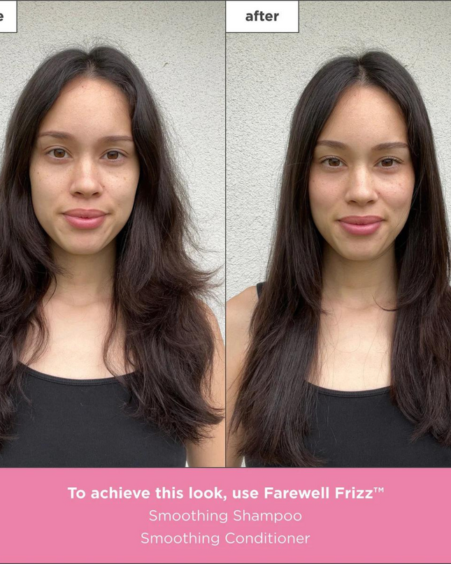 A frizz-fighting, silicone-free conditioner that smooths strands and adds shine to hair.