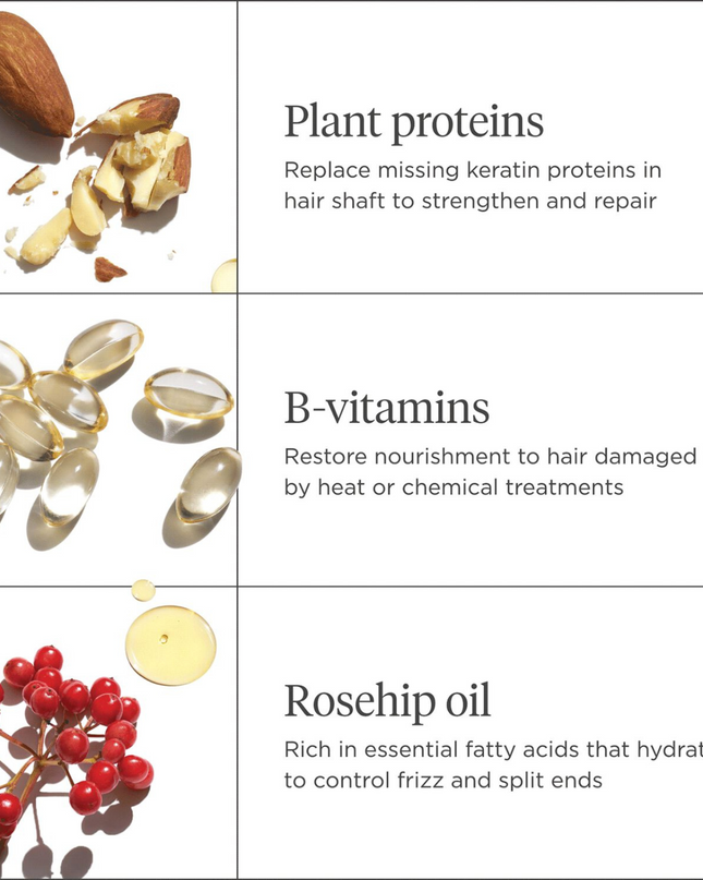 A weekly deep conditioning mask that balances protein and moisture to strengthen and repair dry and damaged hair.