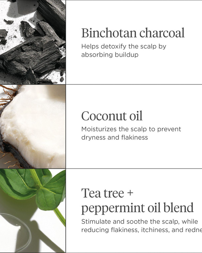 An exfoliating, sulfate-free scalp scrub that is clinically shown to increase scalp hydration up to 120%.* Soothes dry, itchy, irritated scalps.
