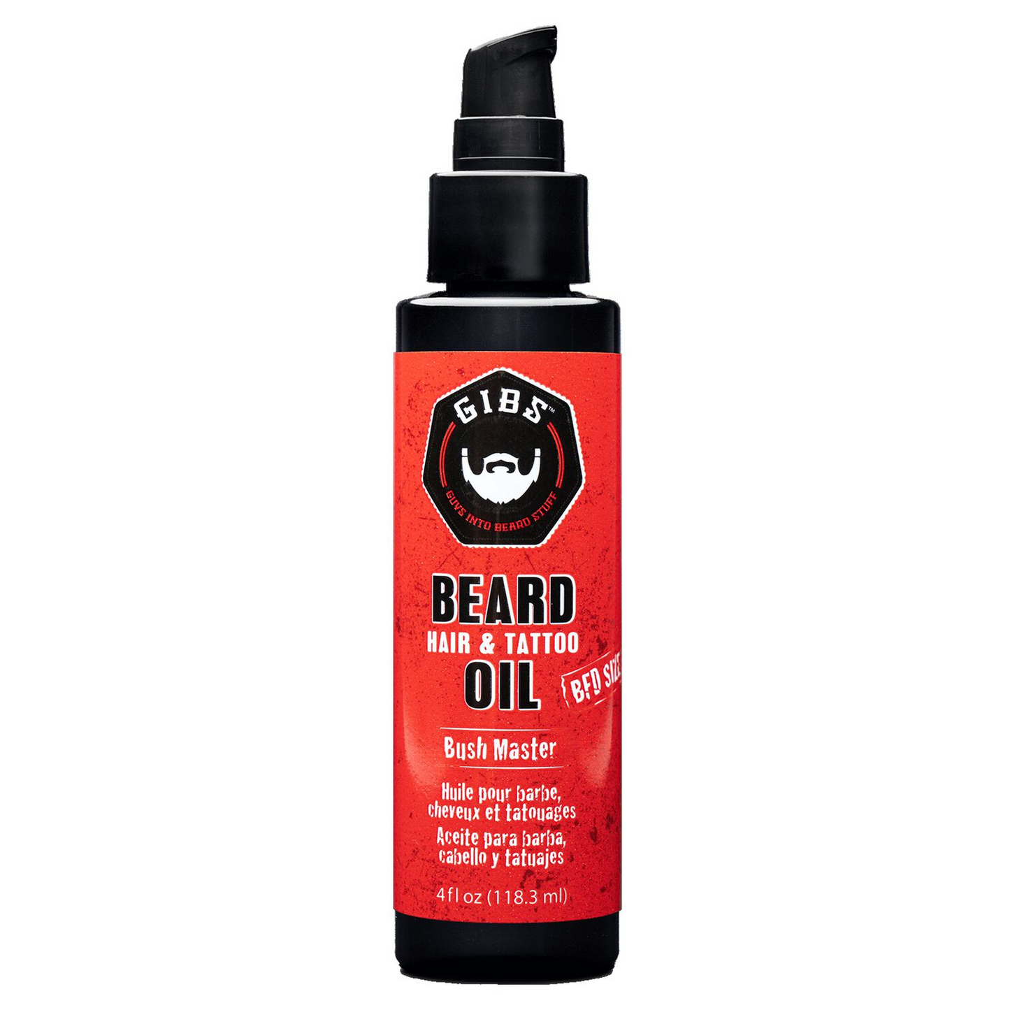 GIBS Grooming - Bush Master Beard, Hair & Tattoo Oil 4 oz