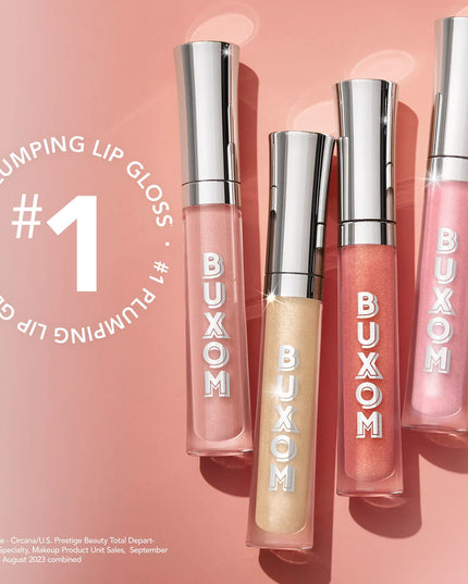BUXOM's Full-On Plumping Lip Polish glides on with a weightless, non-sticky feel, visibly plumping the appearance of lips. Our signature peptide complex plumps, while vitamin E provides moisture for soft, luscious lips. All with a high-shine, shimmering finish and a comfortable, tantalizing tingle.
