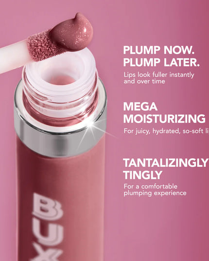 BUXOM's Full-On Plumping Lip Polish glides on with a weightless, non-sticky feel, visibly plumping the appearance of lips. Our signature peptide complex plumps, while vitamin E provides moisture for soft, luscious lips. All with a high-shine, shimmering finish and a comfortable, tantalizing tingle.