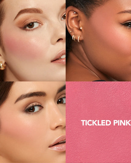 This cutting-edge blush combines the ease of a cream, the finish of a powder and our advanced plumping technology that’s clinically shown to visibly plump cheeks. A perfect blend of matte &amp; radiant, the airy texture blends like a dream, leaving cheeks with a hazy wash of medium buildable color and a diffused, cloud-like finish. Cruelty free.