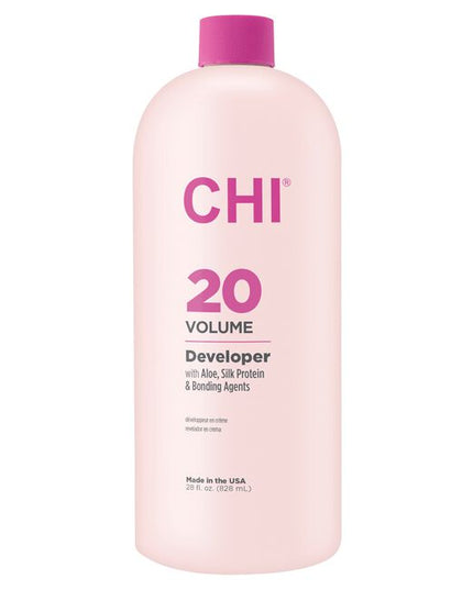 CHI Developer offers excellent conditioning properties and protection to hair while providing moisture to dry and sensitive scalps. It provides a stronger barrier on the strands, reducing frizz and adding shine with stronger fibers, capable of bonding and repairing hair form the inside out. Helps protect against environmental stressors and color loss.
