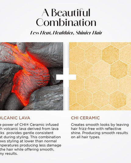 The CHI Lava AirGlide Multistyler combines advanced CHI Lava Technology with powerful airflow and precision heating to deliver salon-quality results in one sleek, all-in-one tool. Designed with Volcanic Lava-infused plates and a high-speed 106,900 RPM motor, it offers fast drying and frizz-free styling with minimized heat damage.