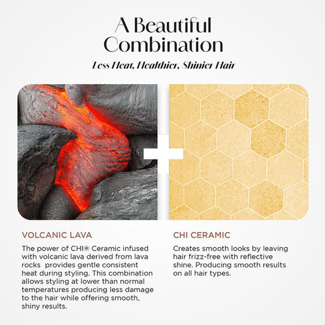 The CHI Lava® AirGlide Multistyler combines advanced CHI Lava Technology with powerful airflow and precision heating to deliver salon-quality results in one sleek, all-in-one tool. Designed with Volcanic Lava-infused plates and a high-speed 106,900 RPM motor, it offers fast drying and frizz-free styling with minimized heat damage.