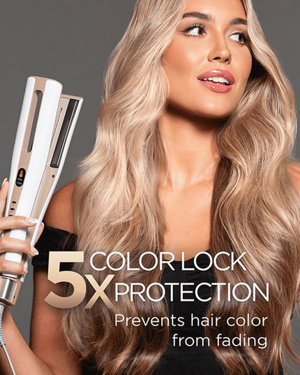 The CHI Lava® AirGlide Multistyler combines advanced CHI Lava Technology with powerful airflow and precision heating to deliver salon-quality results in one sleek, all-in-one tool. Designed with Volcanic Lava-infused plates and a high-speed 106,900 RPM motor, it offers fast drying and frizz-free styling with minimized heat damage.