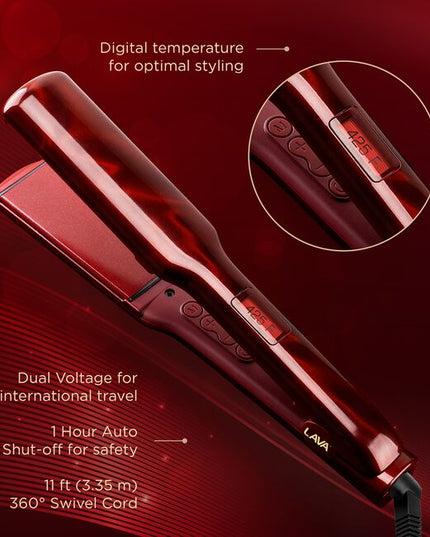 Forty years of innovation deserve a symbol as timeless as the ruby. This 1.5” Hairstyling Iron celebrates CHI’s Ruby Anniversary, honoring four decades of iconic, professional styling. Built on the foundation of CHI's original ceramic breakthrough and evolved with Volcanic Lava, the patented CHI LAVA Advanced Technology represents strength, consistency, and refinement. Designed for smooth, efficient styling at optimal temperatures, this evolution delivers sleek, salon-quality results.
