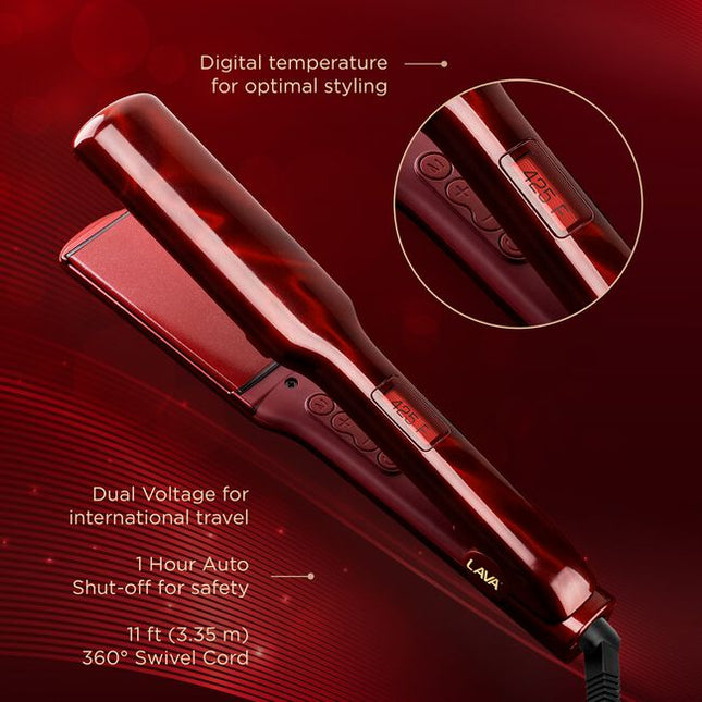 Forty years of innovation deserve a symbol as timeless as the ruby. This 1.5” Hairstyling Iron celebrates CHI’s Ruby Anniversary, honoring four decades of iconic, professional styling. Built on the foundation of CHI's original ceramic breakthrough and evolved with Volcanic Lava, the patented CHI LAVA Advanced Technology represents strength, consistency, and refinement. Designed for smooth, efficient styling at optimal temperatures, this evolution delivers sleek, salon-quality results.