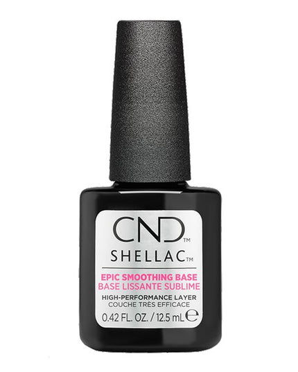 The CND Epic Smoothing Base Coat is the ultimate 2-in-1 base and smoothing layer designed to prime, smooth, and extend the wear of SHELLAC gel nail polish. Engineered with GRIP-CANVAS technology, this innovative gel base coat extends the wear of your CND SHELLAC gel nail polish for up to 21 days of high-performance wear.