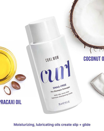 A detangler that adds slip and lubricates curls before you shampoo for tangle-free washing and reduced breakage.