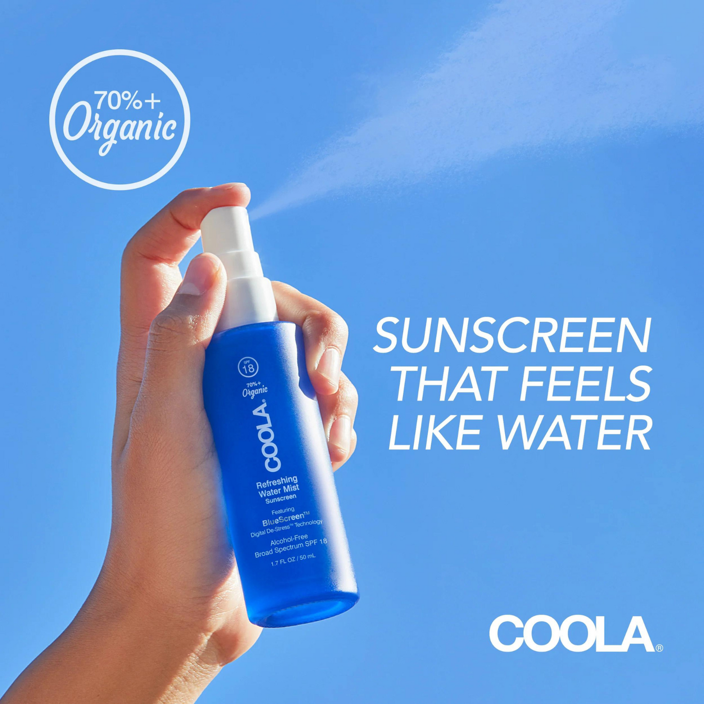 COOLA Refreshing Water Mist Organic Face Sunscreen SPF 15