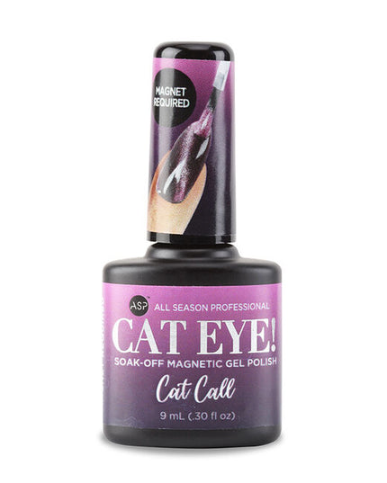 Cat Eye Magnetic Gel Polish contains fine magnetic powder to create captivating designs in many combinations.
