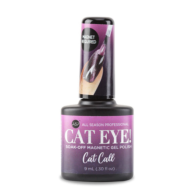 Cat Eye Magnetic Gel Polish contains fine magnetic powder to create captivating designs in many combinations.