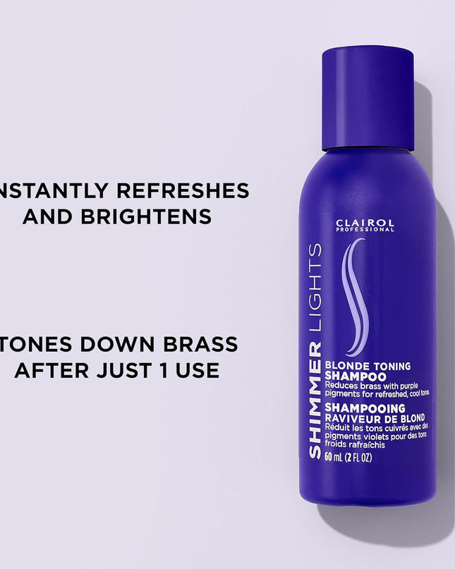 SHIMMER LIGHTS Shampoo Blonde Silver is an award-winning, protein-enriched color enhancing shampoo that tones down brassiness on blonde or gray hair.