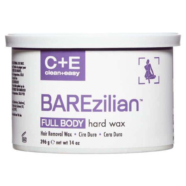 BAREzilian Hard Wax is specially formulated for full-body waxing, offering a strip-free application that’s both effective and gentle on the skin. Enriched with moisturizing soybean oil and soothing titanium dioxide, this formula helps minimize irritation while leaving skin smooth and soft.