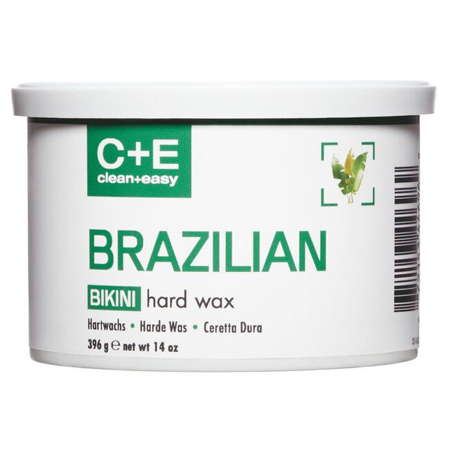 Clean + Easy’s Brazilian Hard Wax is specially formulated for full bikini waxing, effectively removing even the coarsest hair with a gentle touch. Infused with glycerin, soybean oil, and olive oil, this moisture-rich formula helps soften and smooth the skin for a silky finish.