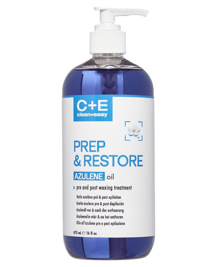 This 2-in-1 azulene-infused oil is a pre- and post-waxing treatment designed specifically for hard waxing. It's formulated with a rich blend of skin-nourishing ingredients, including azulene, soybean oil, sunflower seed oil, and vitamin E.