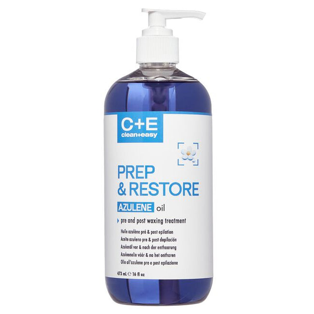 This 2-in-1 azulene-infused oil is a pre- and post-waxing treatment designed specifically for hard waxing. It's formulated with a rich blend of skin-nourishing ingredients, including azulene, soybean oil, sunflower seed oil, and vitamin E.