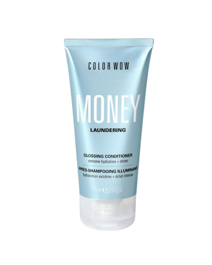 Money Laundering Glossing Conditioner for extreme hydration and shine. Luxurious, weightless conditioner delivers a surge of hydration for stronger, more resilient strands. Leaves hair smooth with a glossy, intense shine.