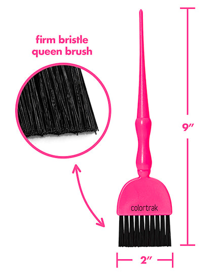Experience the bold precision and control of the Electric Pink Wand, crafted for comfortable performance. The single King and two Queen size brushes have a non-slip ergonomic grip and stain-resistant handles. This vibrant tool ensures superior control and effortless clean-up. 