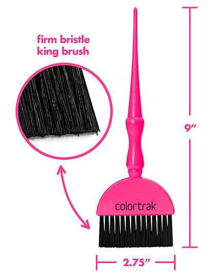 Experience the bold precision and control of the Electric Pink Wand, crafted for comfortable performance. The single King and two Queen size brushes have a non-slip ergonomic grip and stain-resistant handles. This vibrant tool ensures superior control and effortless clean-up. 