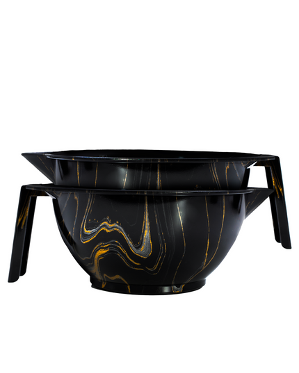 Where precision and style collide, The Midnight Lux Bowls are crafted in a sleek, deep hue and bring a touch of luxe to your coloring ritual. The perfectly curved edges make mixing and applying color smooth and seamless, while the non-slip base ensures stability during every process. With every mix, you’ll feel the magic of Midnight Lux—because your color deserves more than just a bowl.