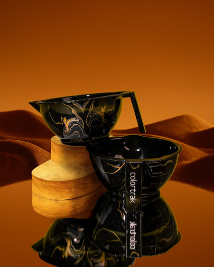 Where precision and style collide, The Midnight Lux Bowls are crafted in a sleek, deep hue and bring a touch of luxe to your coloring ritual. The perfectly curved edges make mixing and applying color smooth and seamless, while the non-slip base ensures stability during every process. With every mix, you’ll feel the magic of Midnight Lux—because your color deserves more than just a bowl.