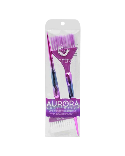 Let these shimmering Aurora Collection brushes light up your color station! 2 pack.