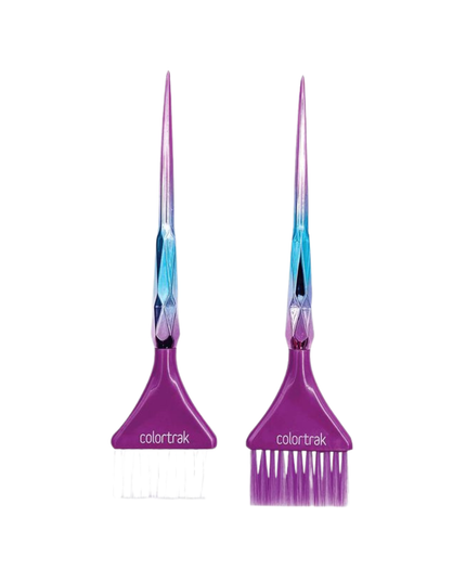 Let these shimmering Aurora Collection brushes light up your color station! 2 pack.