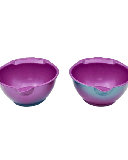 Let this shimmering Aurora Collection bowls light up your color station! 2 pack.