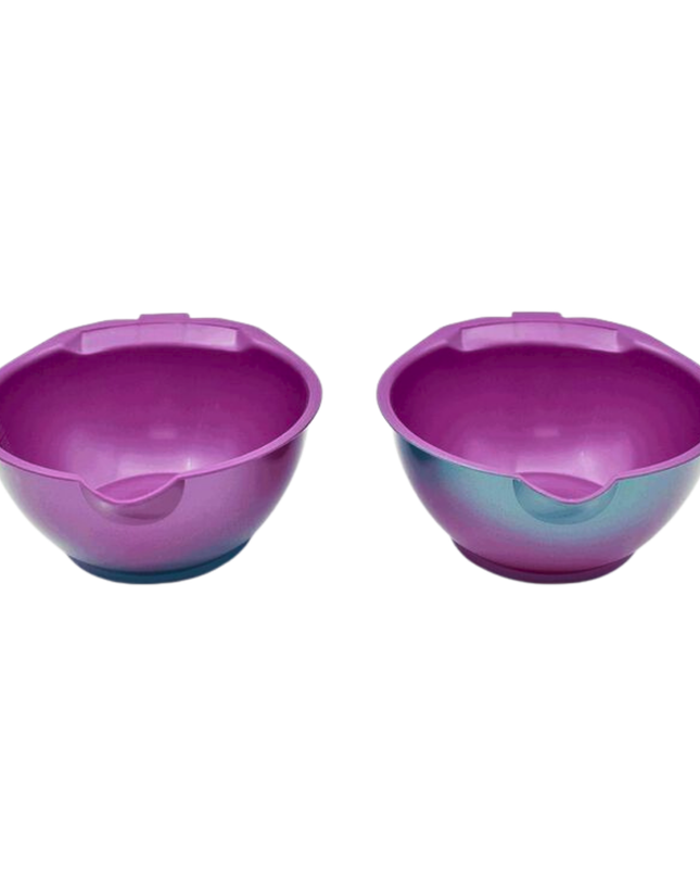 Let this shimmering Aurora Collection bowls light up your color station! 2 pack.