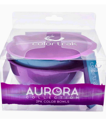 Let this shimmering Aurora Collection bowls light up your color station! 2 pack.